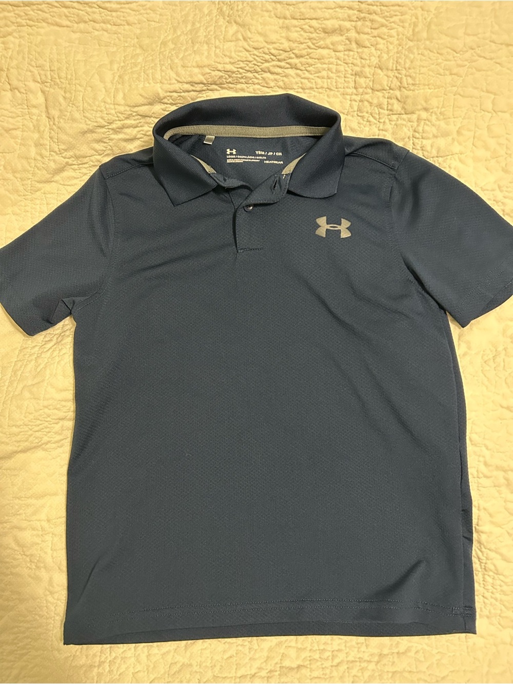 Under Armour Boys Navy Performance Polo